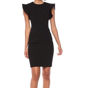 Calvin Klein Sheath Dress with Ruffle Cap Sleeves